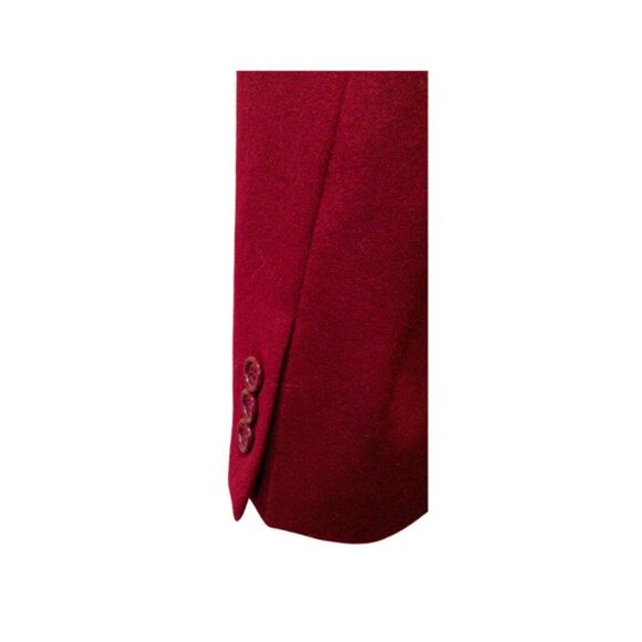BachRach Men's Burgundy Wool Blazer 42R Single Button Professional Business - Picture 6 of 9